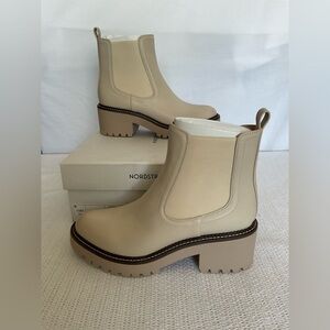 Nordstrom Tan Chunky Ankle Booties